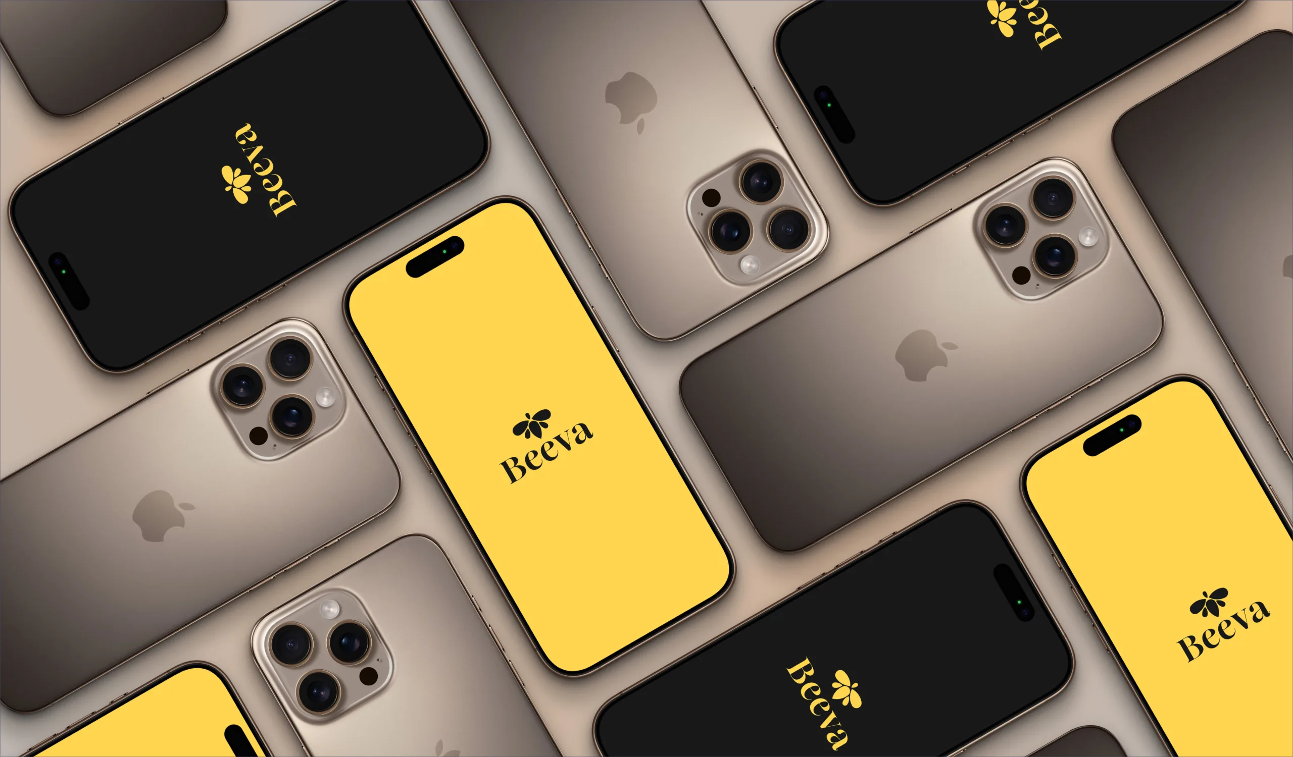 Beeva AI brand colour palette and typography system